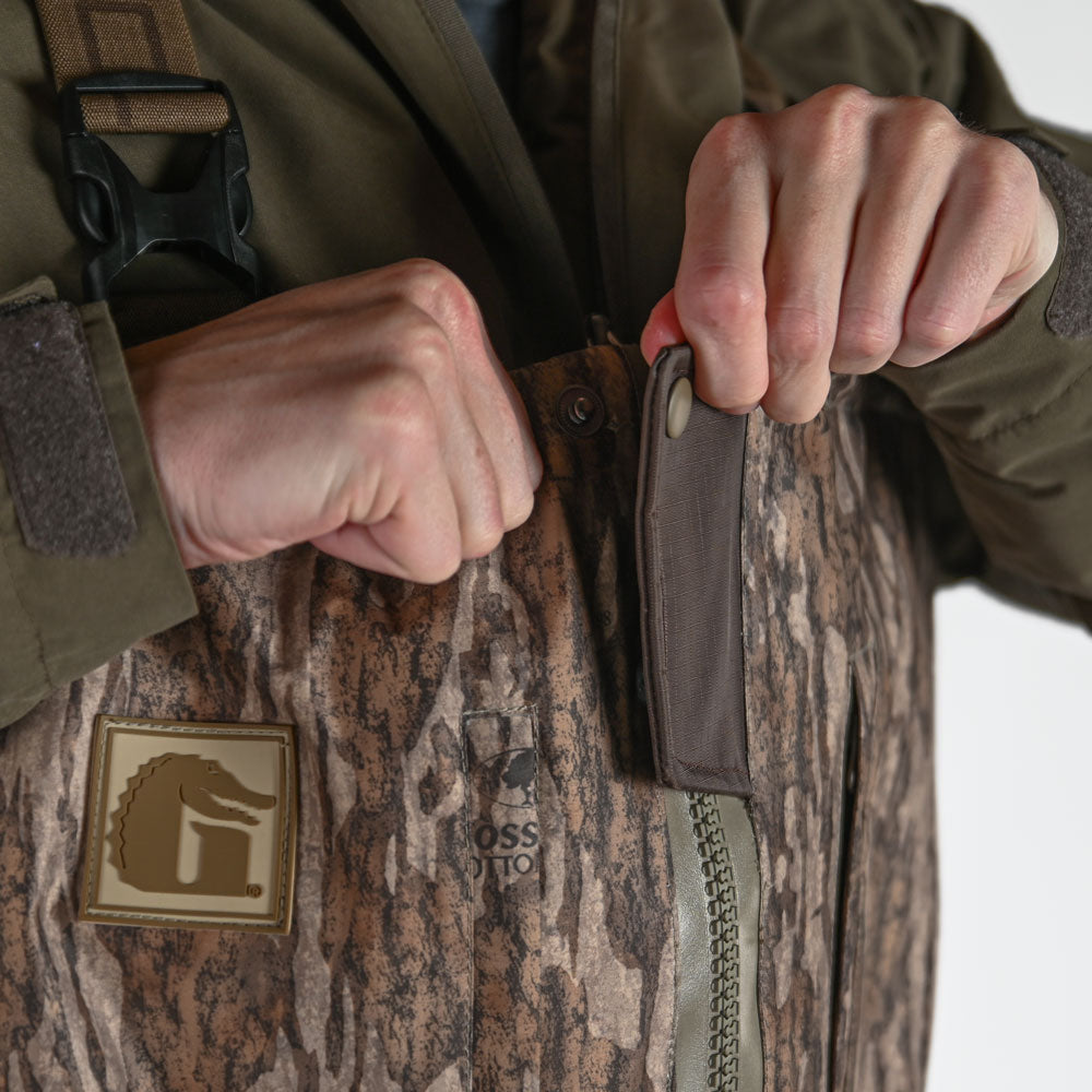 Omega Uninsulated Zip Waders | Mens - Mossy Oak Bottomland