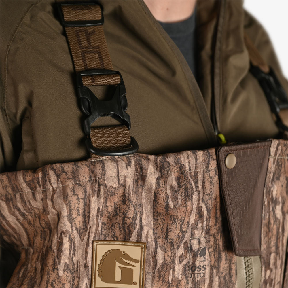 Omega Uninsulated Zip Waders | Mens - Mossy Oak Bottomland