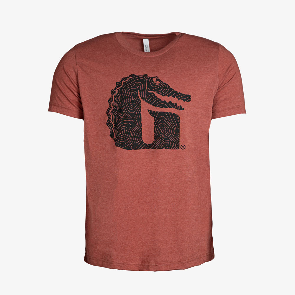 Topo G  Graphic Tee | Heather Clay