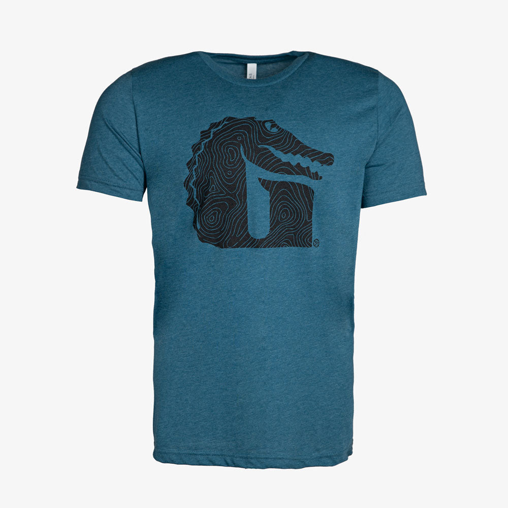 Topo G  Graphic Tee | Heather Teal