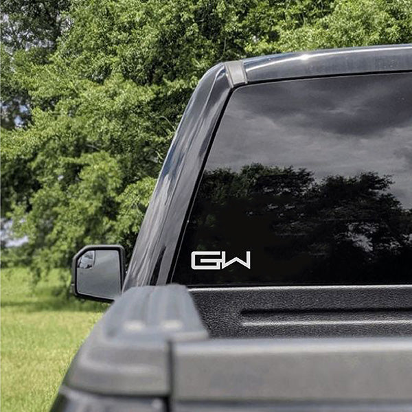 5-inch Gator Waders GW Decal | White