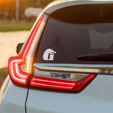 4-inch Gator Waders "G" Decal | White