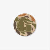 3.5-inch Old School Camo Circle "G" Decal | White