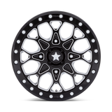 MSA M48 Portal Beadlock - Gloss Black Milled w/ Gloss Black Ring