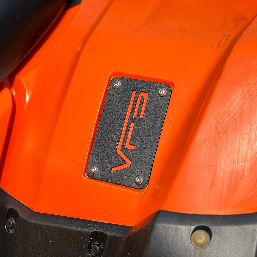 Rear Fender Warning Label Plate for 2014+ Honda Rancher, Foreman, Rubicon