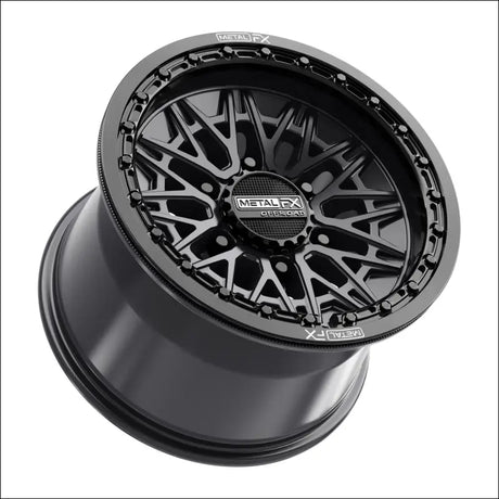 Alpha 6R Beadlock | Satin Black w/ Gloss Ring - 15x10 | +25mm/6 + 4 | 6x5.5 | 78790 (Maverick R)