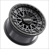 Alpha 6R Beadlock | Satin Black w/ Gloss Ring - 15x8 | +25mm/5 + 3 | 6x5.5 | 78780 (Maverick R)