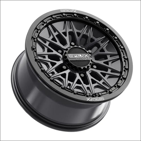 Alpha 6R Beadlock | Satin Black w/ Gloss Ring - 15x8 | +25mm/5 + 3 | 6x5.5 | 78780 (Maverick R)