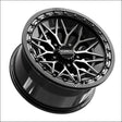 Alpha R Beadlock | Gloss Black DDT Face - 15x8 | +0mm/4 + 4 | 5x4.5 | 78761 (Polaris 5-Lug / Segway Super Villain