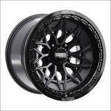 Alpha R Beadlock | Satin Black w/ Gloss Ring