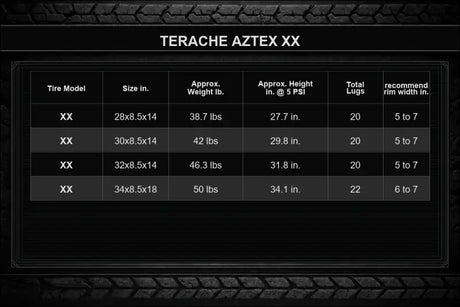 AZTEX XX - 30x8.5-14 - Tire