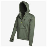 Catahoula 1/2 Zip Hoodie | Mens - Olive - Large - Outerwear
