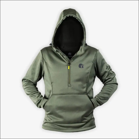 Catahoula 1/2 Zip Hoodie | Mens - Olive - Small - Outerwear