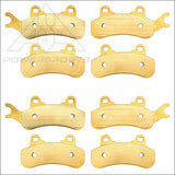 Can-Am Defender MAX HD7 HD8 HD9 HD10 HD11 6x6 & PRO 2017-2026 Front Rear Brass Brake Pad Set - Brakes