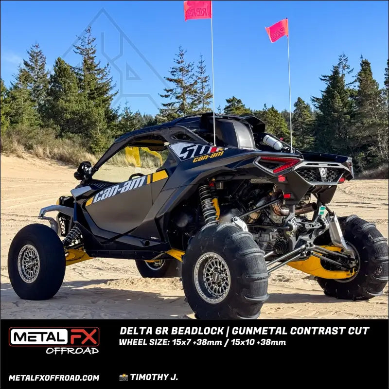 Delta 6R Beadlock | Gunmetal Contrast Cut - Wheels