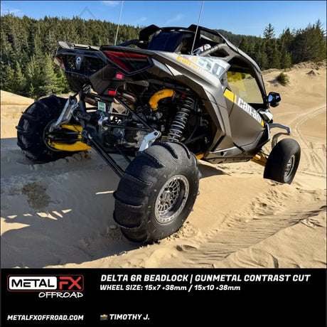 Delta 6R Beadlock | Gunmetal Contrast Cut - Wheels