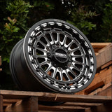 Delta 6R Beadlock | Satin Black Contrast Cut