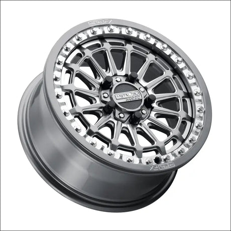 Delta R Beadlock | Gunmetal Contrast Cut - 15x7 | +38mm/5 + 2 | 5x4.5 | 78324 (Polaris 5-Lug / Segway Super Villain)