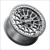 Delta R Beadlock | Gunmetal Contrast Cut - 15x7 | +38mm/5 + 2 | 5x4.5 | 78324 (Polaris 5-Lug / Segway Super Villain)