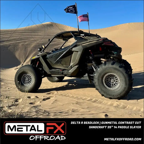 Delta R Beadlock | Gunmetal Contrast Cut - Wheels