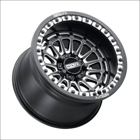 Delta R Beadlock | Satin Black Contrast Cut - 15x10 | +0mm/5 + 5 | 5x4.5 | 78323 (Polaris 5-Lug / Segway Super Villain)