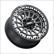 Delta R Beadlock | Satin Black Contrast Cut - 15x7 | +38mm/5 + 2 | 5x4.5 | 78322 (Polaris 5-Lug / Segway Super Villain)