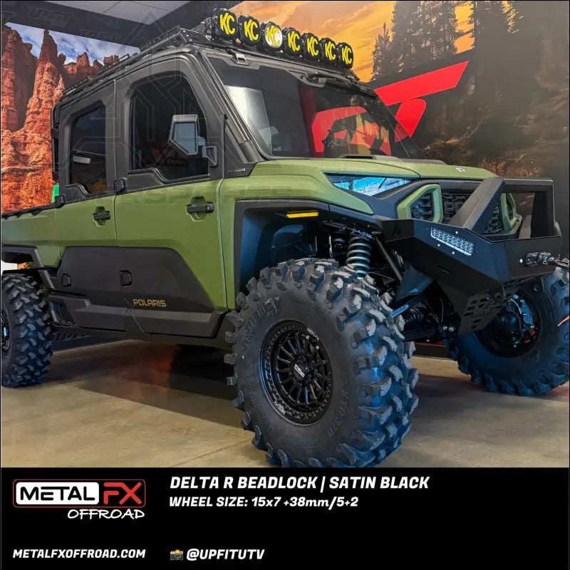 Delta R Beadlock | Satin Black - Wheels