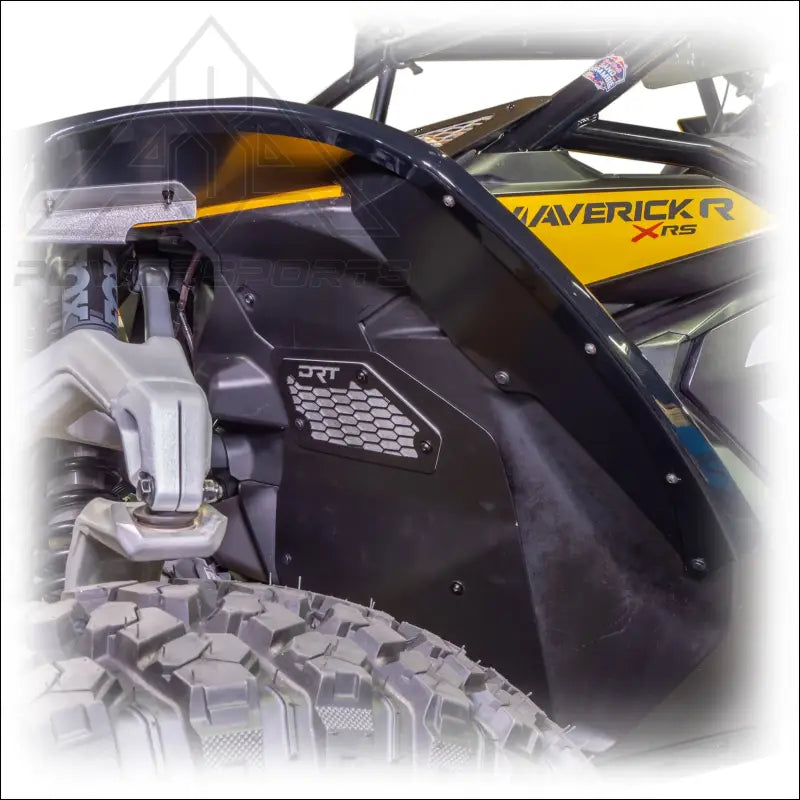 DRT Can-Am 2024 + Maverick R Front Aluminum Rock Guard Kit