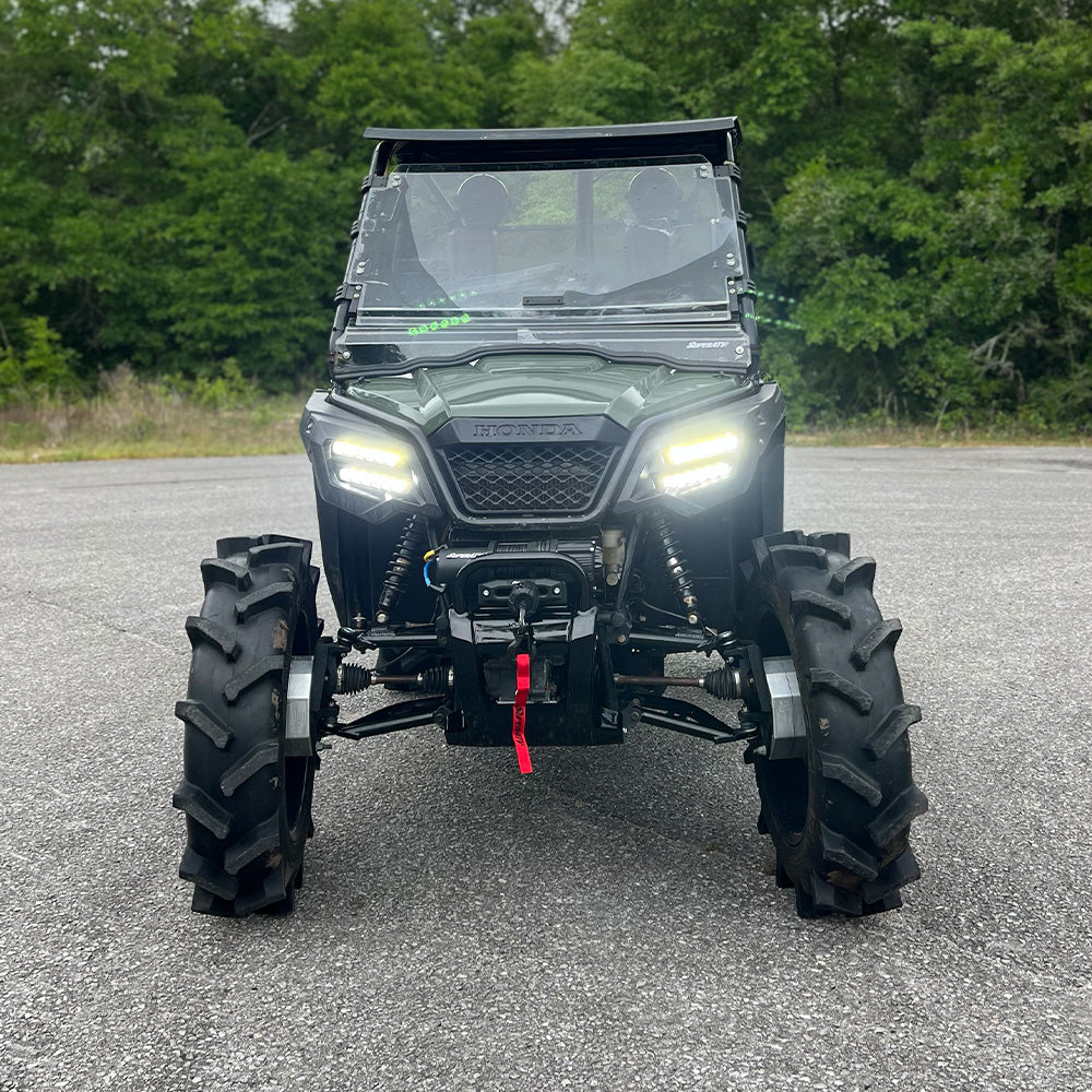 Dual Wide 8" LED Headlights for Honda Pioneer 520
