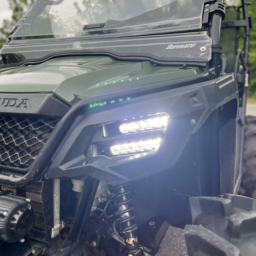 Dual Wide 8" LED Headlights for Honda Pioneer 520