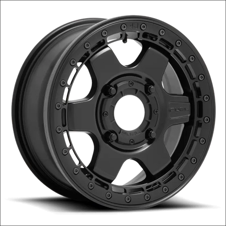 Fuel Block Beadlock Matte Black - 15x6 + 38mm / 4x156 - Wheels