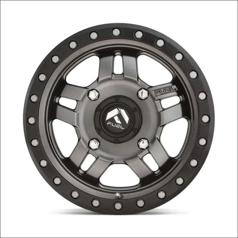 Fuel D558 Anza Non-Beadlock Matte Gun Metal Black Bead Ring - 15x7 / 4x156 / + 13mm - Wheels