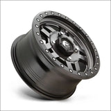 Fuel D558 Anza Non-Beadlock Matte Gun Metal Black Bead Ring - 15x7 / 4x137 / + 13mm - Wheels
