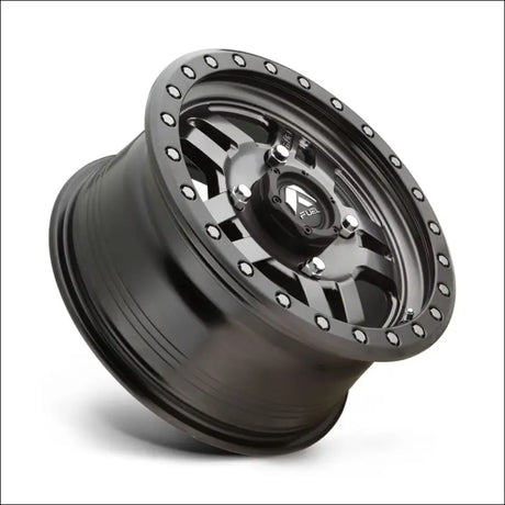 Fuel D558 Anza Non-Beadlock Matte Gun Metal Black Bead Ring - 15x7 / 4x137 / + 13mm - Wheels