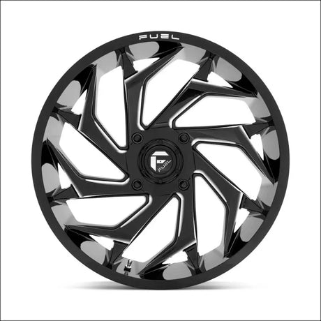 Fuel D753 Reaction UTV Wheel Gloss Black Milled - 18x7 / 4x137 / + 13mm - Wheels