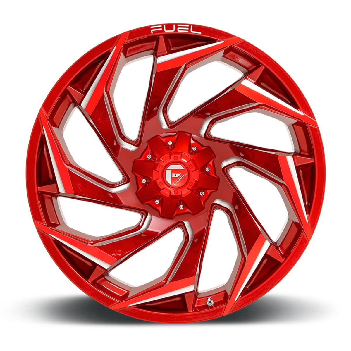 Fuel D754 Reaction UTV Wheel - Candy Red Milled (5 Lug)