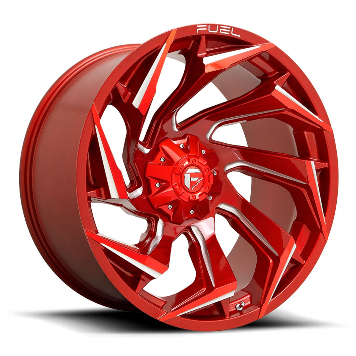 Fuel D754 Reaction UTV Wheel - Candy Red Milled (5 Lug)