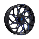 Fuel D778 Runner UTV Wheel Gloss Black Milled Candy Blue