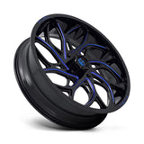Fuel D778 Runner UTV Wheel Gloss Black Milled Candy Blue