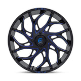 Fuel D778 Runner UTV Wheel Gloss Black Milled Candy Blue