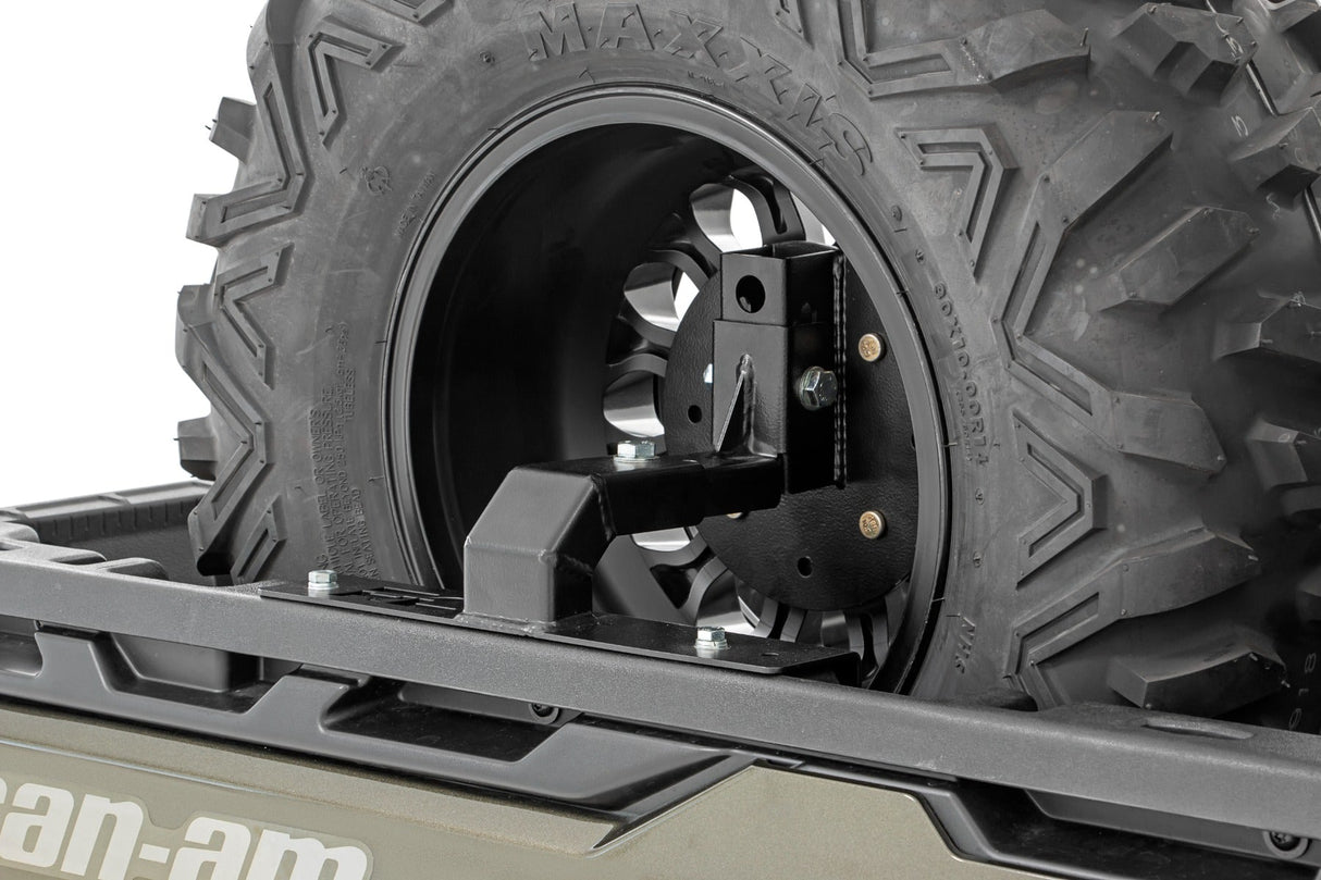 Rough Country 93089 Spare Tire Carrier | Bed Side Mount | Multiple Makes & Models (Can-Am/Polaris)
