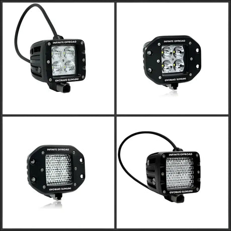 Infinite Offroad | 40W HIGH OUTPUT PODS (PAIR) - POST - COMBO / NO - LIGHTS