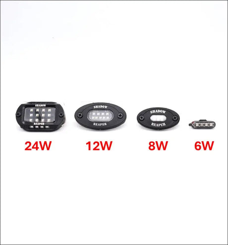 Infinite Offroad | (BASE) - RGB + W ROCK LIGHT KIT - 4PC / SMALL - 4 WATT - LIGHTS