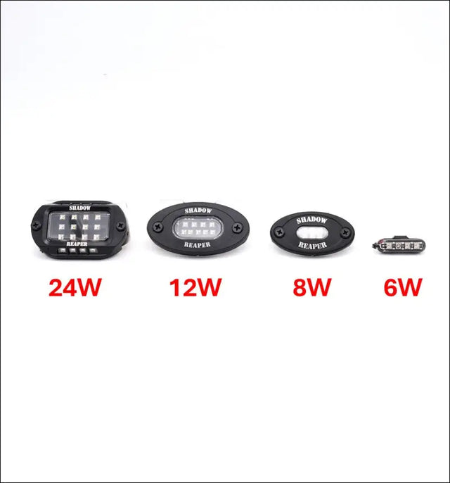 Infinite Offroad | (BASE) - RGB + W ROCK LIGHT KIT - 4PC / SMALL - 4 WATT - LIGHTS