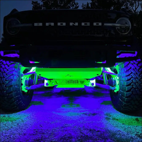 Infinite Offroad | (BASE) - UV SINGLE COLOR STANDARD ROCK LIGHT KIT - 4PC / XTRA LARGE - 12 WATT / LIGHTS
