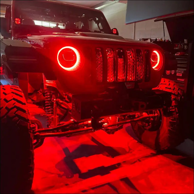 Infinite Offroad | HEADLIGHT: 9’’ - ARES RGB + W (COMPATIBLE WITH ROCK LIGHTS) - JL/JT / YES INCL. DEDICATED CONTROLLER