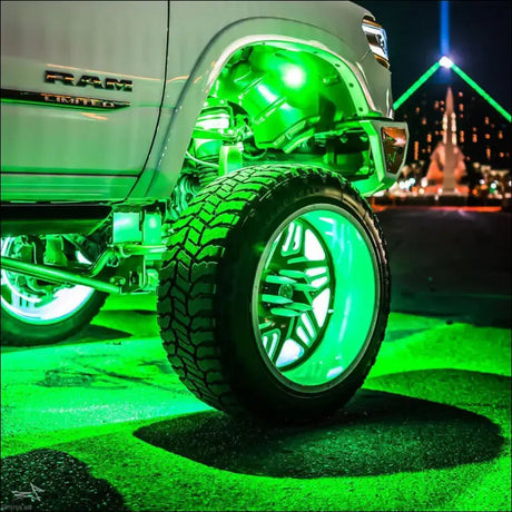 Infinite Offroad | (RGB + W) LED WHEEL RINGS SET - 16’’ IN & OUT DUAL ROW / NO PLUG INTO ROCK LIGHTS