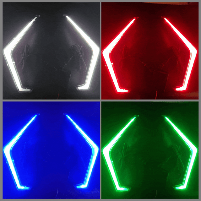 Infinite Offroad (RGB + W) Polaris Fang or Brow Light - RZR / No Controller - Rock Lights