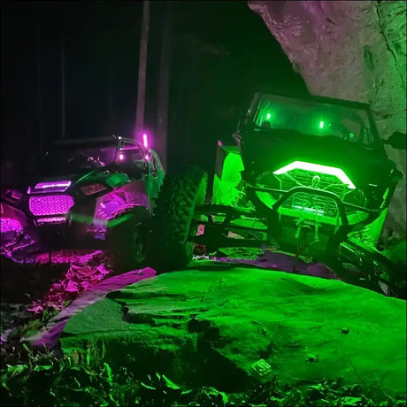 Infinite Offroad (RGB + W) Polaris Fang or Brow Light - RZR Pro w/ Turn / Yes include controller - Rock Lights