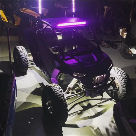 Infinite Offroad | (UTV) - WHITE SINGLE COLOR ROCK LIGHT KIT - 4 - LIGHTS